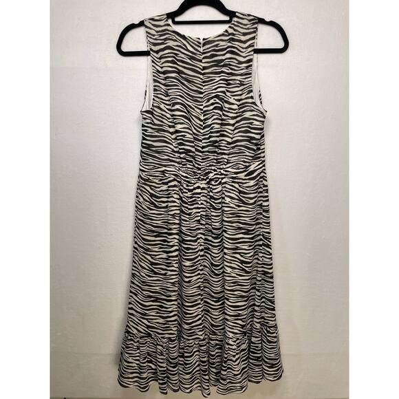 J.Crew Zebra Print lSleeveless Dress, Size 6 - Picture 2 of 4